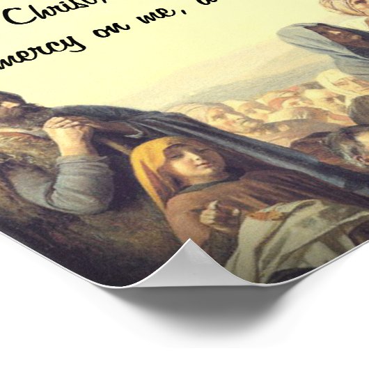 Poster L'affiche de prière Jésus (Coin)