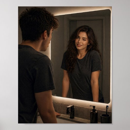 Poster L'affiche de réflexion (Devant)