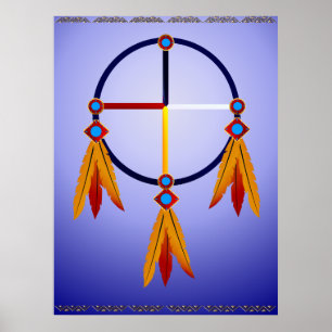 Poster L'affiche de roue de médecine