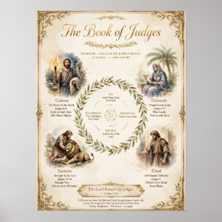 Poster L'affiche de synthèse du Livre des Juges