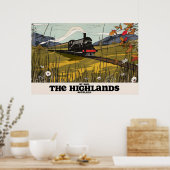 Poster L'affiche de voyage dans les Highlands d'Écosse (Cuisine)