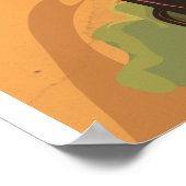 Poster L'affiche de voyage des Great Smoky Mountains. (Coin)