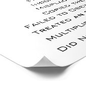 Poster L'affiche des 12 erreurs d'algèbre les plus couran (Coin)