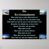 Poster L'affiche des dix COMMANDEMENTS (Devant)