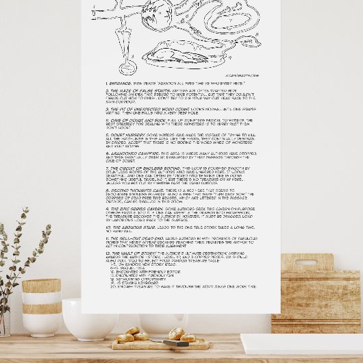 Poster L'affiche des mines de mots (Cuisine)