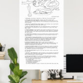Poster L'affiche des mines de mots (Bureau à domicile)