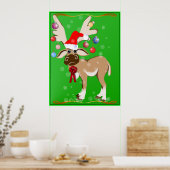 Poster L'affiche des rennes de Noël (Cuisine)