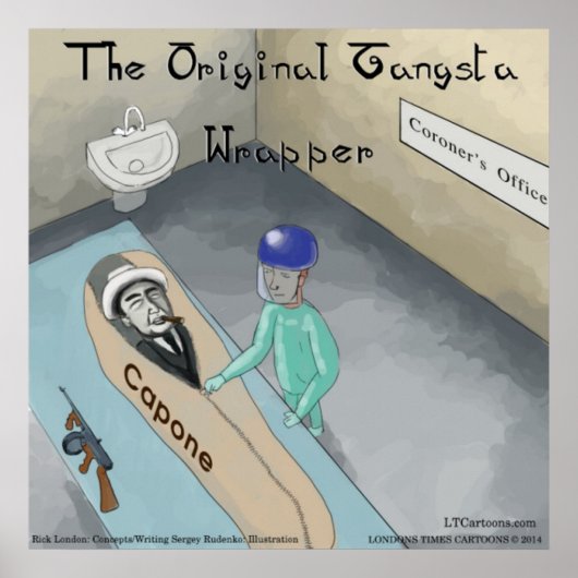 Poster L'affiche drôle des funérailles d'Al Capone (Devant)