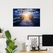 Poster L'affiche du chemin de la lumière (Bureau à domicile)