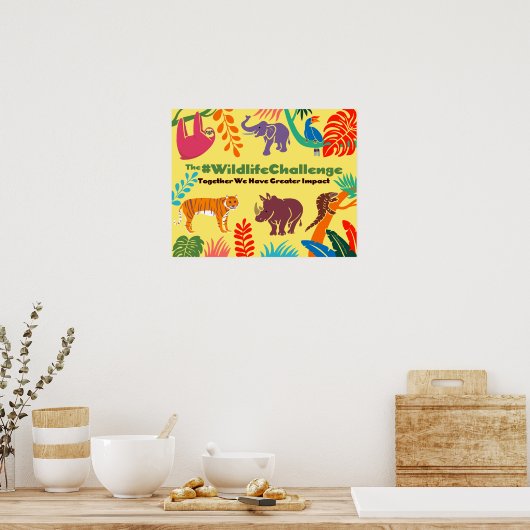 Poster L'affiche du Défi Faune (Matte) (Cuisine)