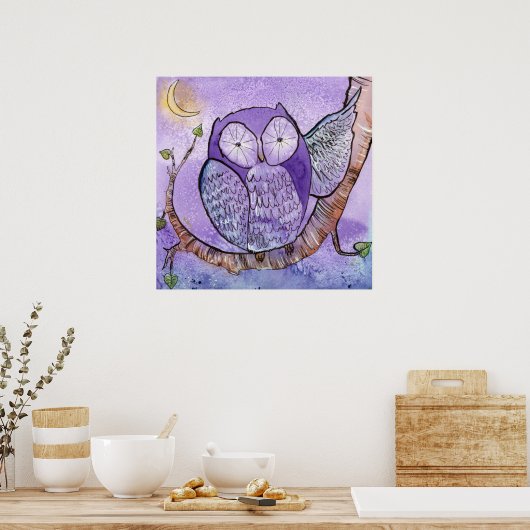 Poster L'affiche du hibou pourpre (Cuisine)