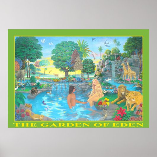 Poster L'affiche du jardin d'Eden (Devant)
