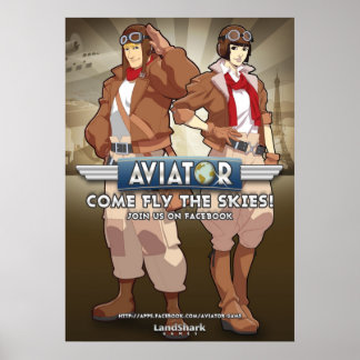 Poster L'affiche du jeu Facebook de Aviator