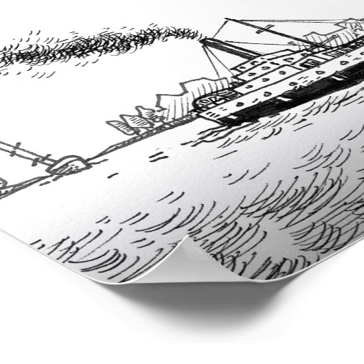 Poster L'affiche du port (Coin)