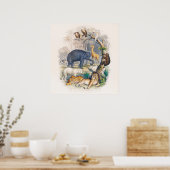 Poster L'affiche du Royaume animal (Cuisine)