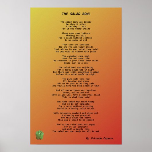 Poster L'affiche du salad Bowl (Devant)