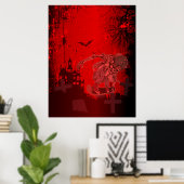 Poster L'affiche du sketon (Bureau à domicile)