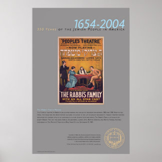 Poster L'affiche du théâtre familial du rabbin