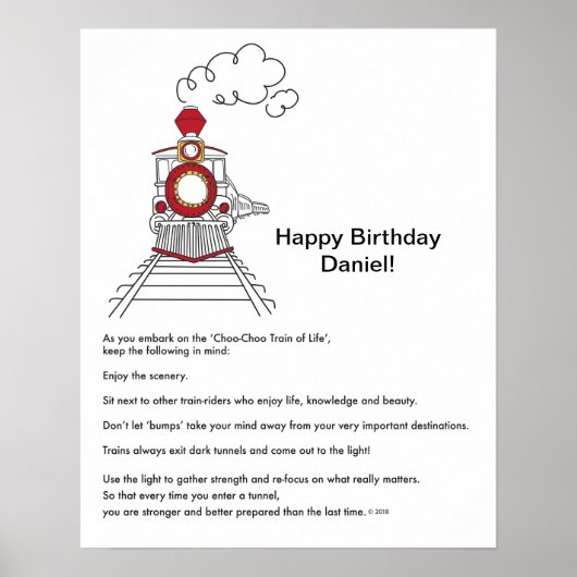 Poster L'affiche du train de vie Choo-Choo (Devant)