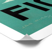 Poster L'affiche du Vintage voyage Pays-Bas restaurée (Coin)