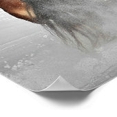 Poster L'affiche hivernale du Cheval de Chase (Coin)