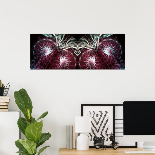Poster L'affiche Joker Fractal Art (Bureau à domicile)