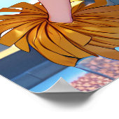 Poster L'affiche joyeuse de la pom-pom girl (Coin)