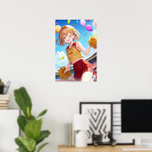 Poster L'affiche joyeuse de la pom-pom girl (Bureau à domicile)