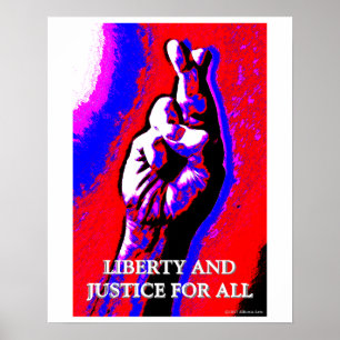 Poster L'affiche Liberty and Justice for All 16x20