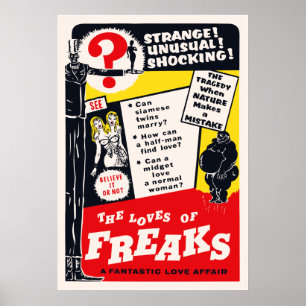 Poster L'affiche Loves of Freaks