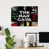 Poster L'affiche MAN CAVE (Bureau à domicile)