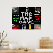 Poster L'affiche MAN CAVE (Cuisine)