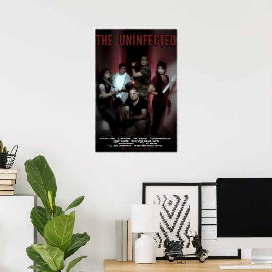 Poster L'affiche non infectée (Bureau à domicile)