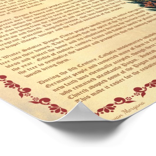 POSTER L'AFFICHE PAGAN YULE TREE (Coin)