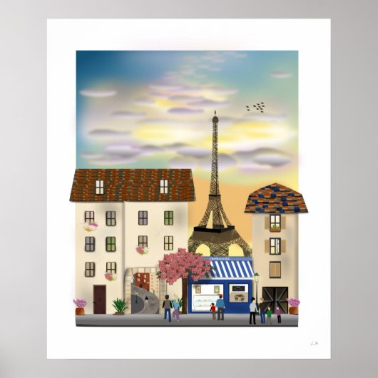 Poster L'affiche Paris au Printemps (Devant)