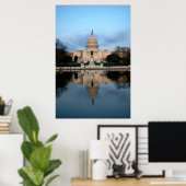 Poster L'affiche photo du Capitole des Etats-Unis (Bureau à domicile)