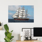Poster L'affiche Red Tall Ship 36 x 24 (Bureau à domicile)