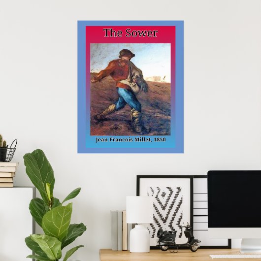 Poster L'affiche Sower 1850 (Bureau à domicile)