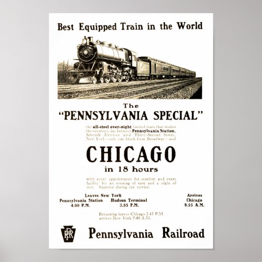 Poster L'affiche spéciale de la Pennsylvanie Vintage (Devant)