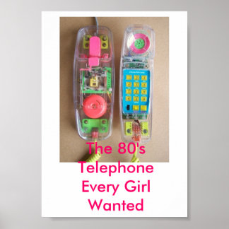 Poster L'affiche téléphonique des années 80