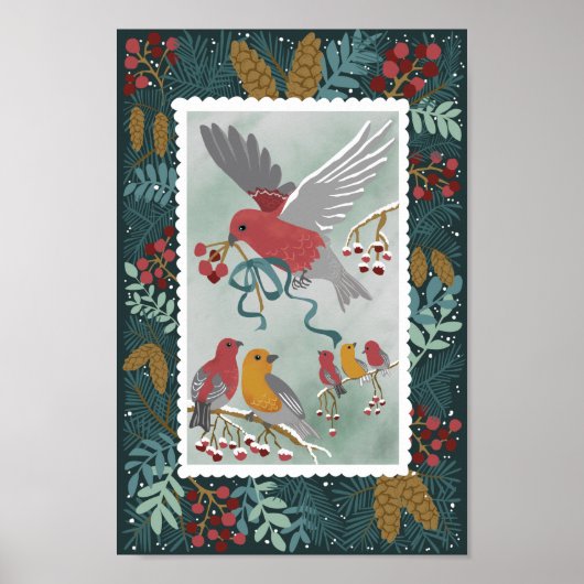 Poster L'affiche verte de la chanson Winter Earth (Devant)