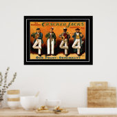 Poster L'affiche vintage des Four Jacks (Cuisine)