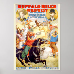 Poster L'affiche Wild West de Buffalo Bill