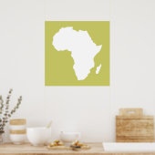 Poster L'Afrique audacieuse kaki (Cuisine)