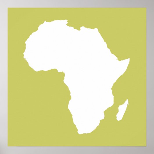 Poster L'Afrique audacieuse kaki (Devant)