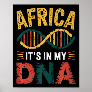 Poster L'Afrique, c'est dans mon Adn Patrimoine Africain 