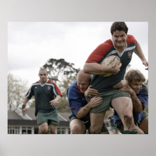 Poster L'Afrique du Sud, Cape Town, club faux de rugby de