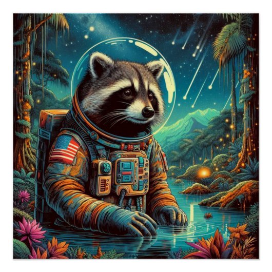 POSTER L'ÂGE DU RACCOON ACIER-NORD 6 (Devant)