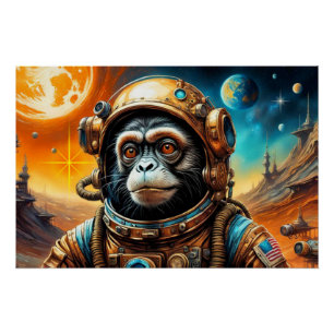 POSTER L'ÂGE DU SINGE ACIER-TAMARIN 2