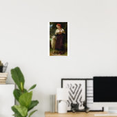 Poster L'agneau nouveau-né de William Bouguereau (Bureau à domicile)